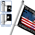 250 Years of Freedom Grommet Flag - Patriotic Semiquincentennial American Flag