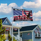250 Years of Freedom Veterans Eagle American Grommet Flag