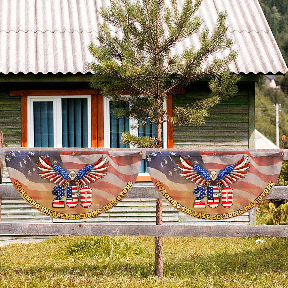 250th Anniversary Flag | Patriotic Bald Eagle for July 4th Fan Flag