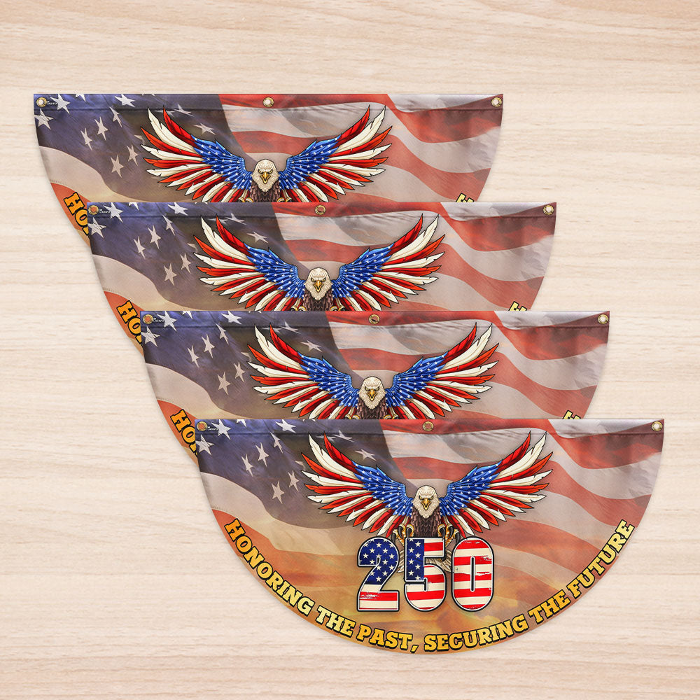 250th Anniversary Flag | Patriotic Bald Eagle for July 4th Fan Flag