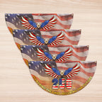 250th Anniversary Flag | Patriotic Bald Eagle for July 4th Fan Flag