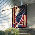 250 Years of Freedom Flag | Labrador Retriever Wrapped in Glory US Flag