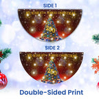 We Wish You Ameri Christmas Flag | 250th Christmas Tree Fan Flag for Decor