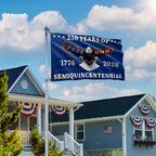 250 Years of Freedom Flag | Patriotic Eagle 4th of July Grommet Flag