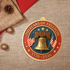 250 Years of Freedom Ornament | 1776 2026 Liberty July 4th Decoration