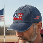 250 Years of America Washed Cap, Patriotic Liberty Embroidered Cap
