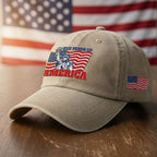 250 Years of America Washed Cap, Patriotic Liberty Embroidered Cap