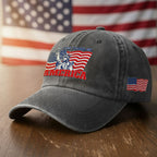250 Years of America Washed Cap, Patriotic Liberty Embroidered Cap