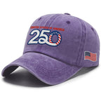 America Vintage Washed Cap, 250th Anniversary Eagle Embroidered Cap