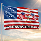 250 Years of Freedom Flag, 250th Anniversary Semiquincentennial American Grommet Flag