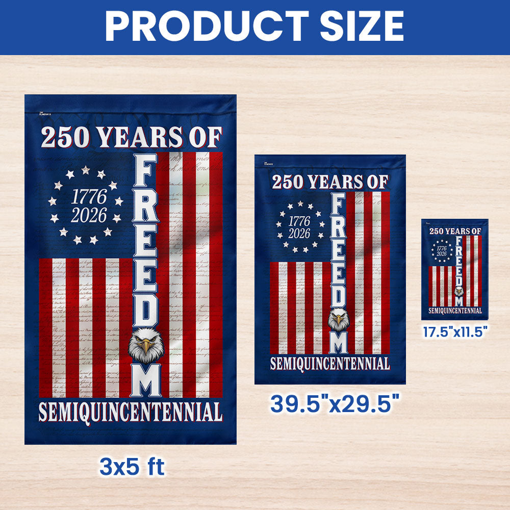 250 Years of Freedom Flag | 1776-2026 Semiquincentennial Decorative Flag