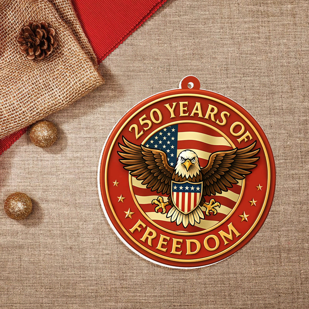 250 Years of Freedom Ornament, American Independence Day Decoration