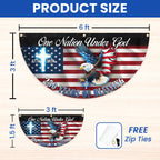 One Nation Under God Fan Flag, 250 Years of Blessing Eagle Bunting