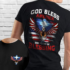 250 Years of Blessing Shirt, Patriotic God Bless America Eagle Shirt