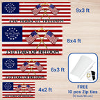 250 Years of Freedom Banner, We The People America Fence Banner