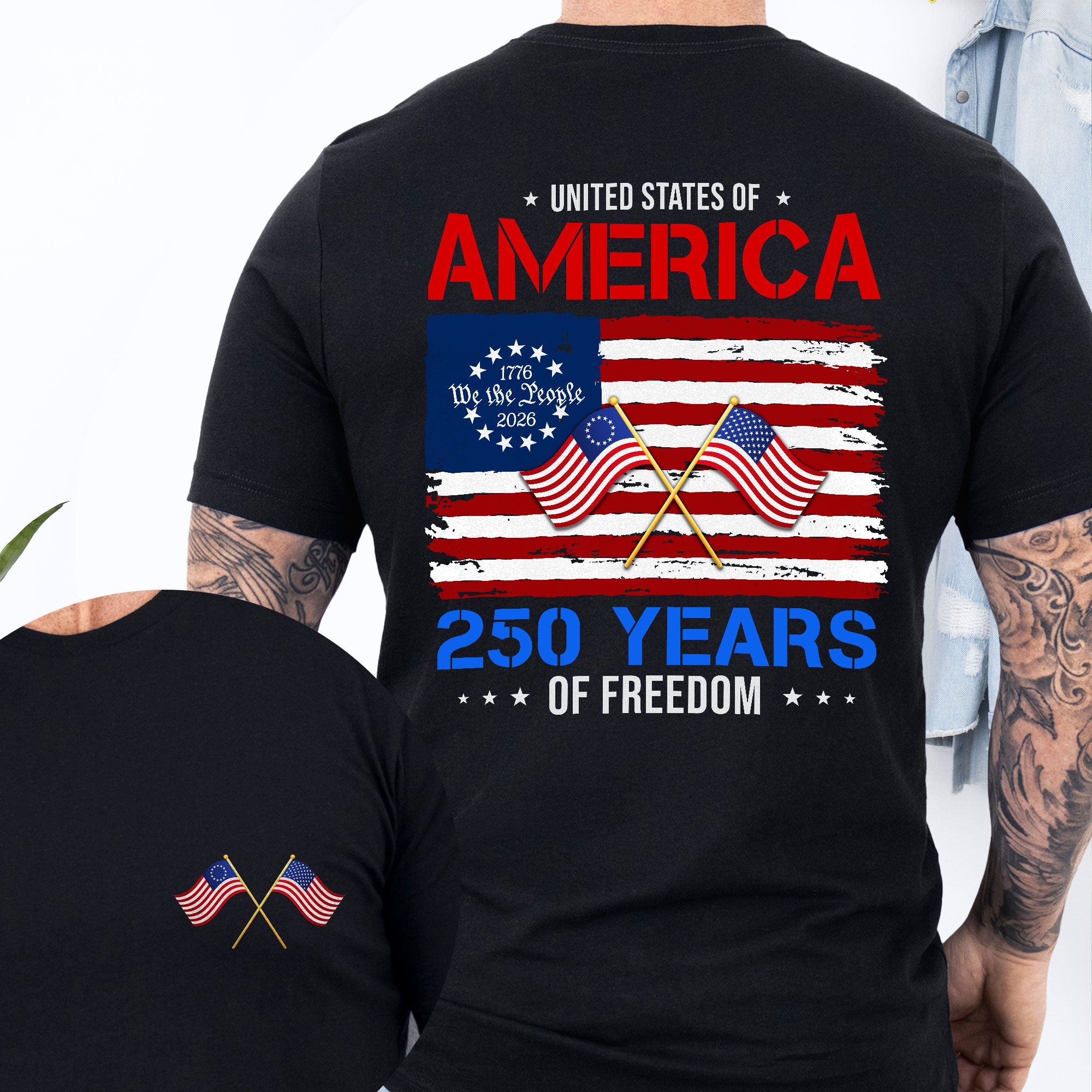 United States of America Shirt, 250 Years of Freedom T-shirt