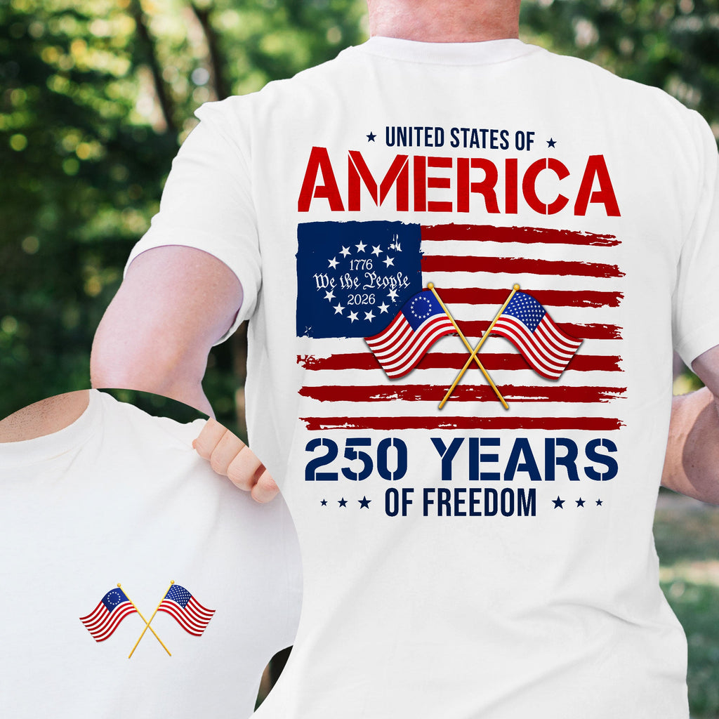 United States of America Shirt, 250 Years of Freedom T-shirt