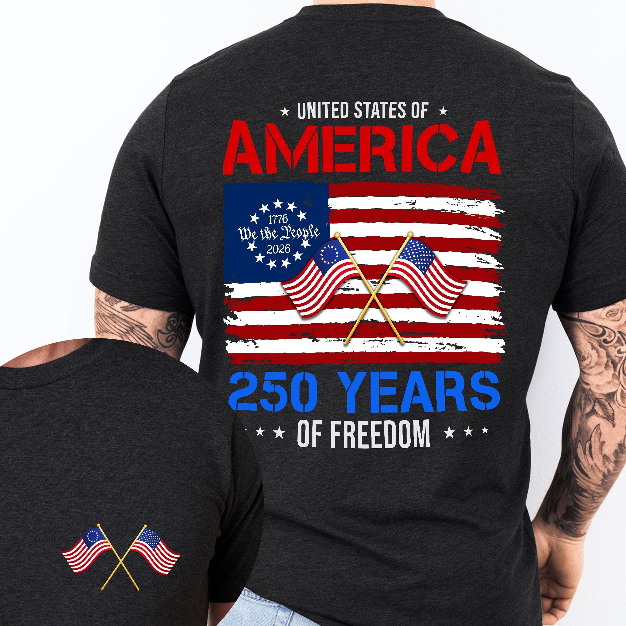 United States of America Shirt, 250 Years of Freedom T-shirt
