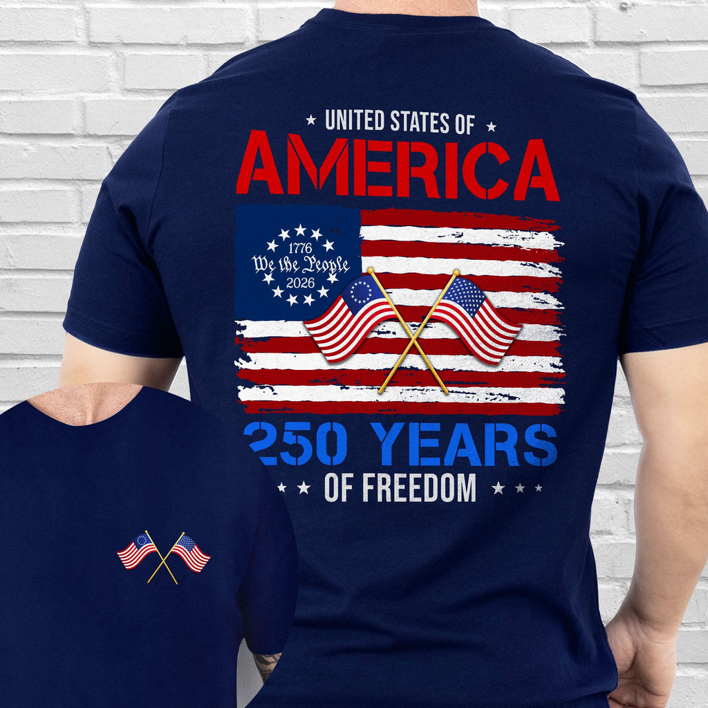 United States of America Shirt, 250 Years of Freedom T-shirt