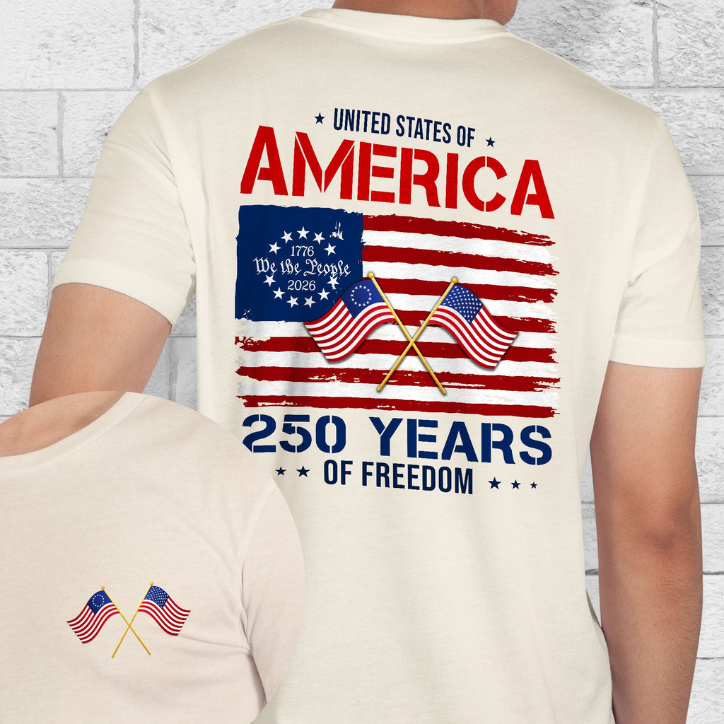 United States of America Shirt, 250 Years of Freedom T-shirt