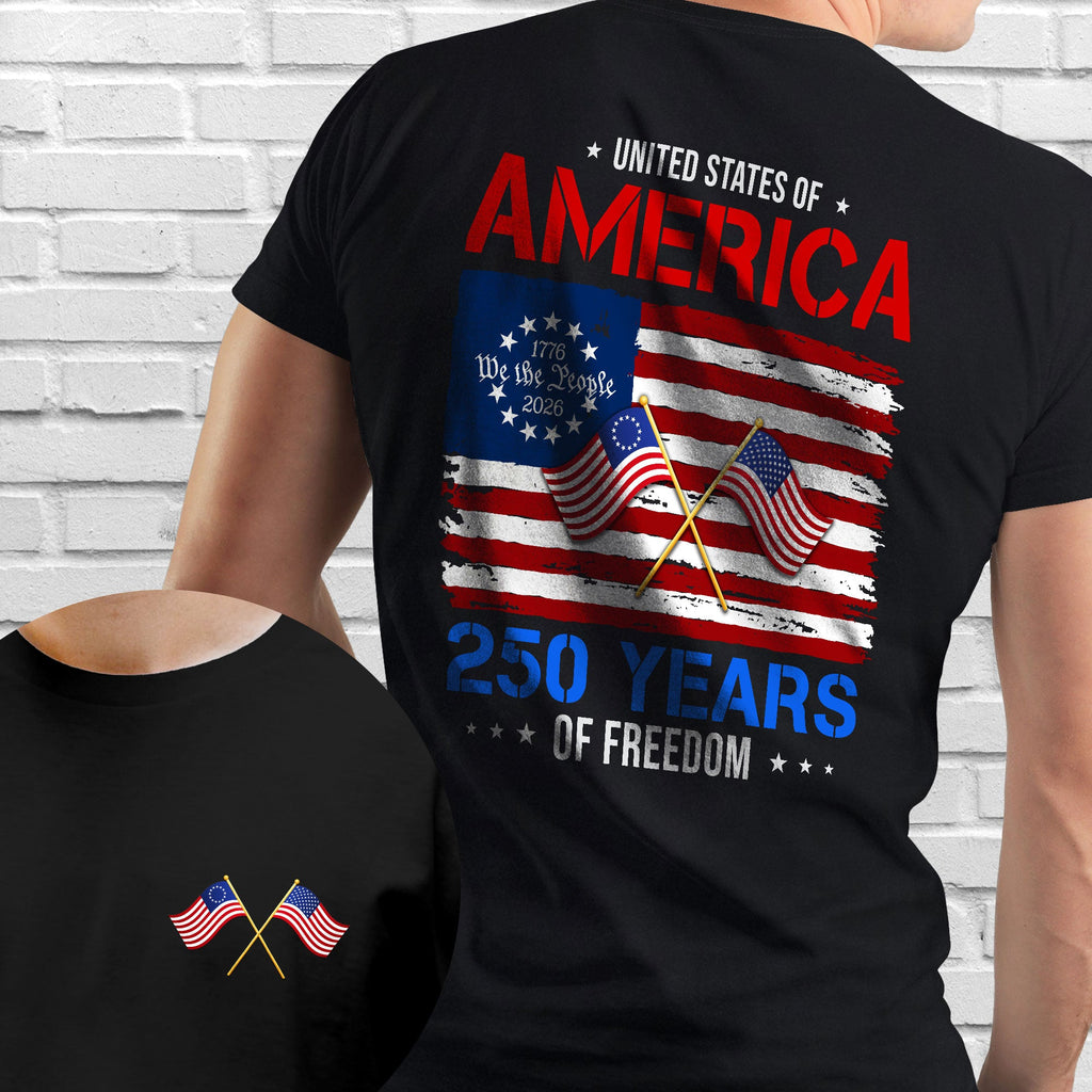 United States of America Shirt, 250 Years of Freedom T-shirt