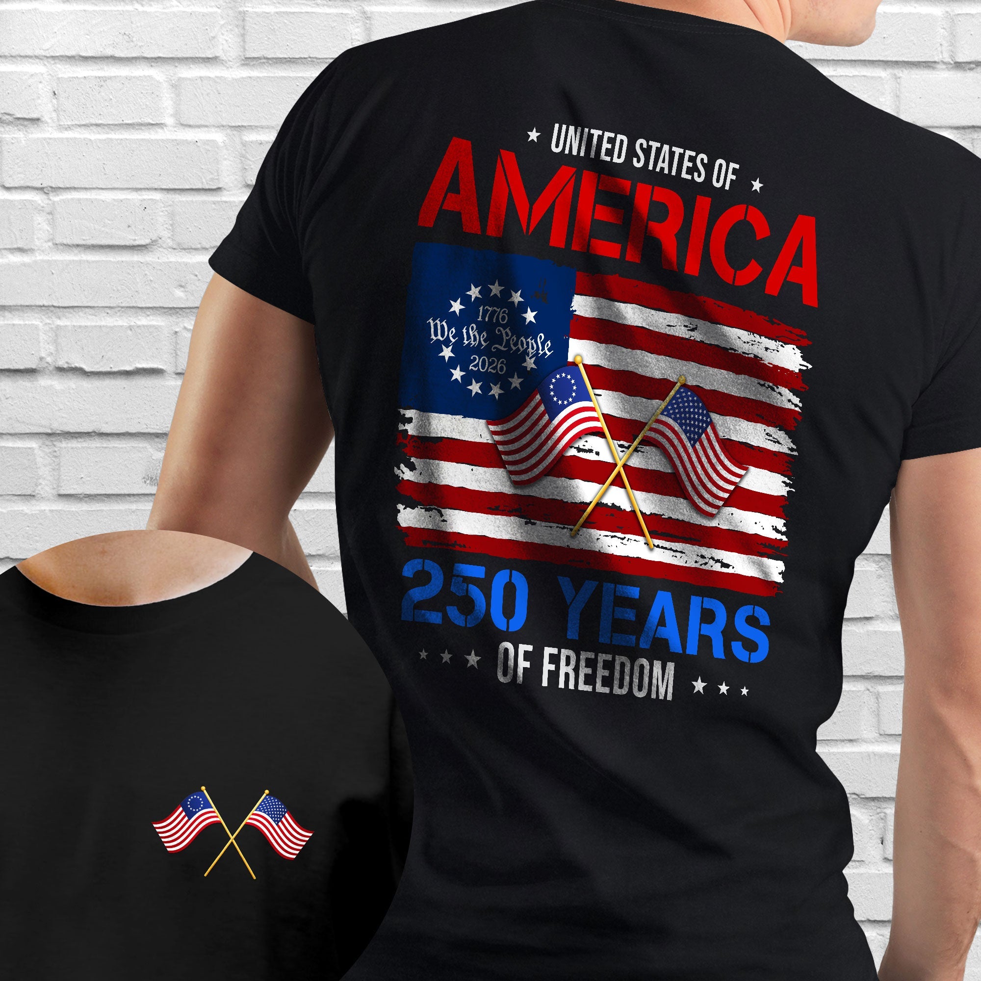 United States of America Shirt, 250 Years of Freedom T-shirt