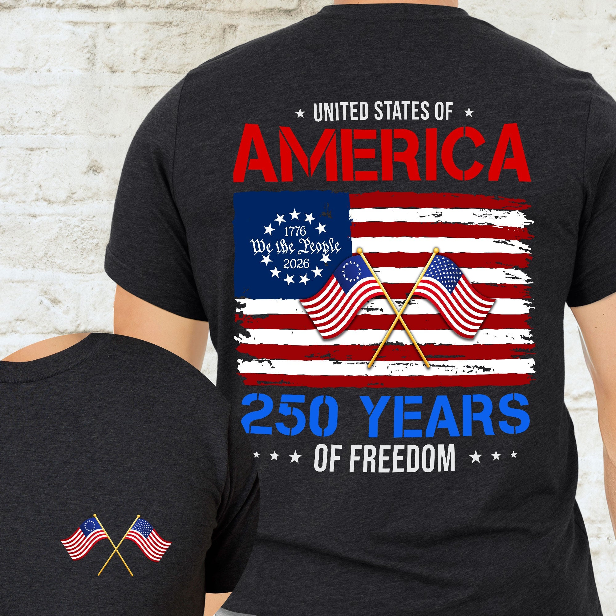 United States of America Shirt, 250 Years of Freedom T-shirt