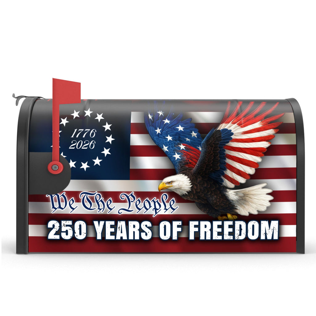 We The People Mailbox Cover Patriotic Decor for 250 Years of Freedom