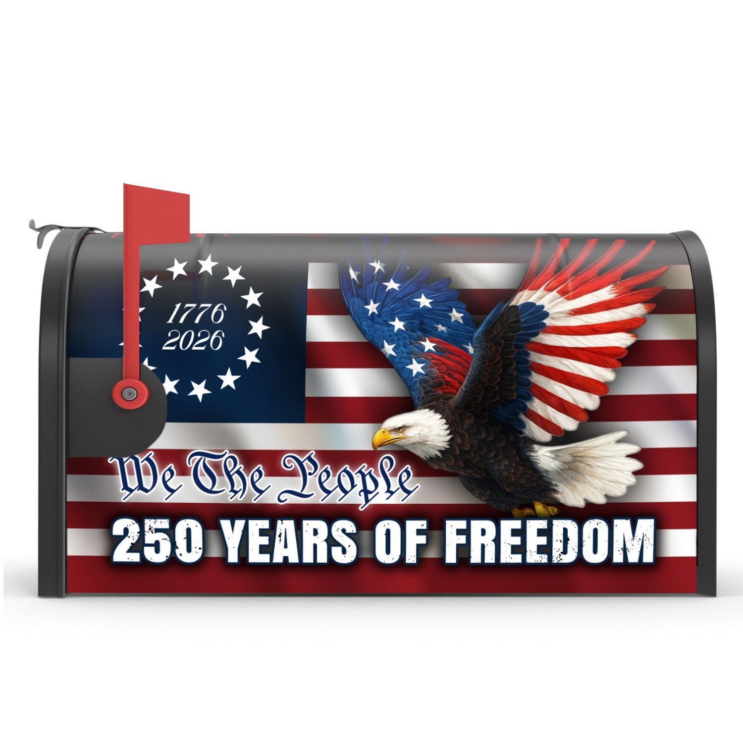 We The People Mailbox Cover Patriotic Decor for 250 Years of Freedom
