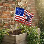 250 Years Of Freedom Flag, Bald Eagle Patriotic 1776–2026 Handheld Flag