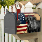 Black Angus Cattle 1776 2026 Proud Cow Farm Life Mailbox Cover