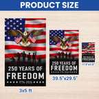 Patriotic Eagle Betsy Ross 250 Flag for 250 Years of Freedom Anniversary