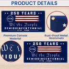 Betsy Ross 250, 250th Anniversary Semiquincentennial Fence Banner