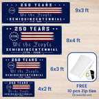 Betsy Ross 250, 250th Anniversary Semiquincentennial Fence Banner