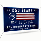 Betsy Ross 250, 250th Anniversary Semiquincentennial Fence Banner