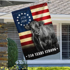 250 Years Strong Black Angus Cattle 1776 2026 Farmhouse Patriotic Decor
