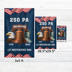 250 PA Philadelphia State Flag, 1776 2026 Let Independence Ring American Flag