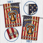 250th Anniversary Pennsylvania Flag, The Keystone of Liberty US Flag