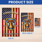 250th Anniversary Pennsylvania Flag, The Keystone of Liberty US Flag
