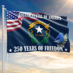 Nevada State Flag, 250 Years of Freedom Nevada State Grommet Flag