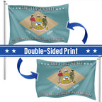250 Years of Liberty and Freedom The First State Delaware Grommet Flag
