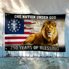 250 Years of Blessing Flag, Lion Of Judah American Grommet Flag
