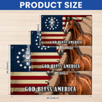 God Bless America Flag, 1776 2026 Patriotic Horse Grommet Flag