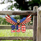 250th Anniversary Patriotic Eagle Hanging Metal Sign