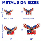 250th Anniversary Patriotic Eagle Hanging Metal Sign