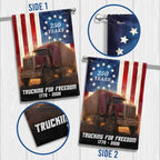 Patriot Trucker Flag, 250 Years Trucking for Freedom American Flag