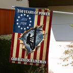 Lineman Flag, 1776 2026 God Bless Our Lineman American Flag