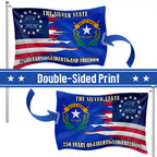 250 Years of Liberty and Freedom The Silver State Nevada Grommet Flag