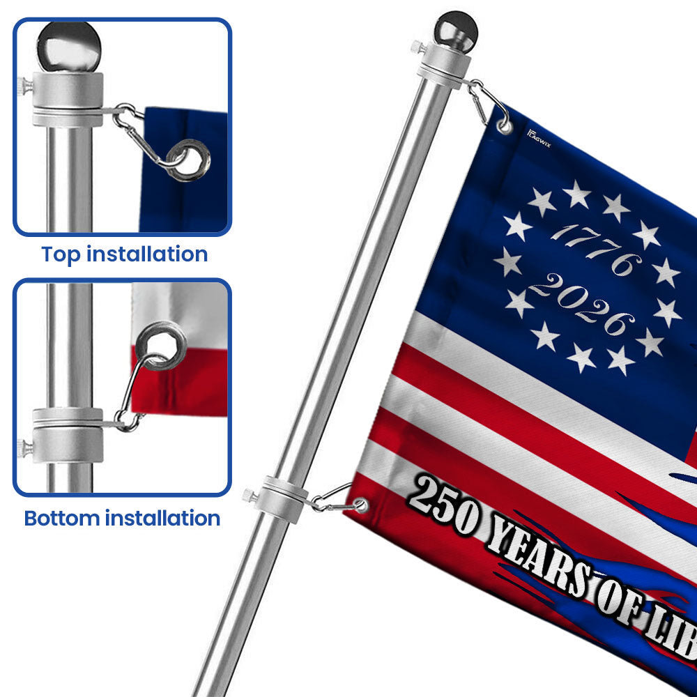250 Years of Liberty and Freedom The Silver State Nevada Grommet Flag