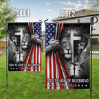 250 Years of Blessing American Flag, Lion Of Judah Jesus God US Flag